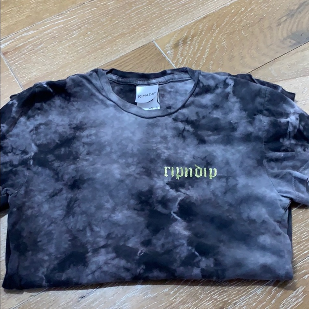 Ripndip black tie dye woman’s short sleeve top